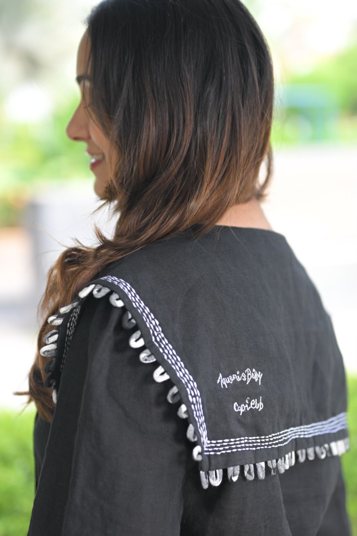 Masoom Black Linen Shirt