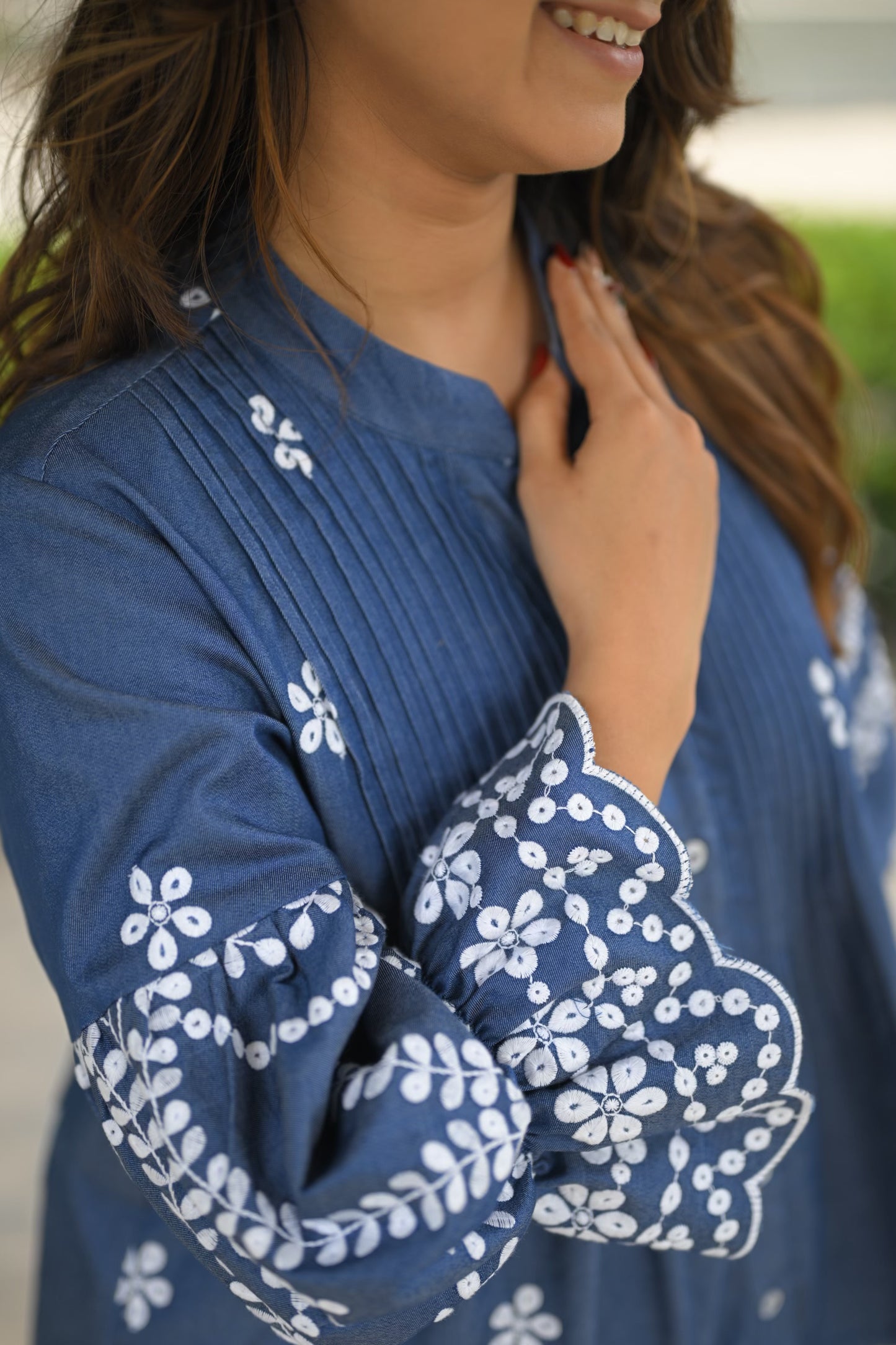 Isha Denim Set