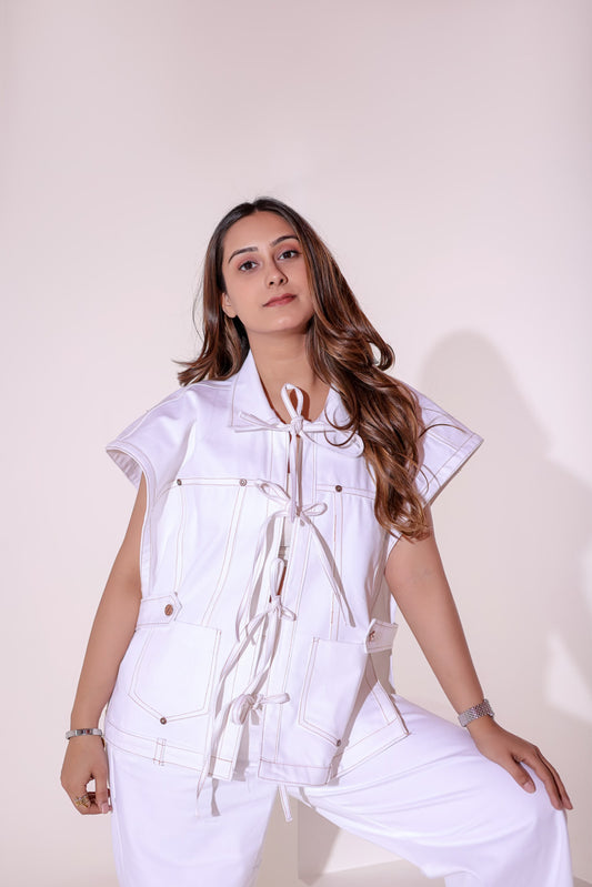 Dori Shacket Denim Set