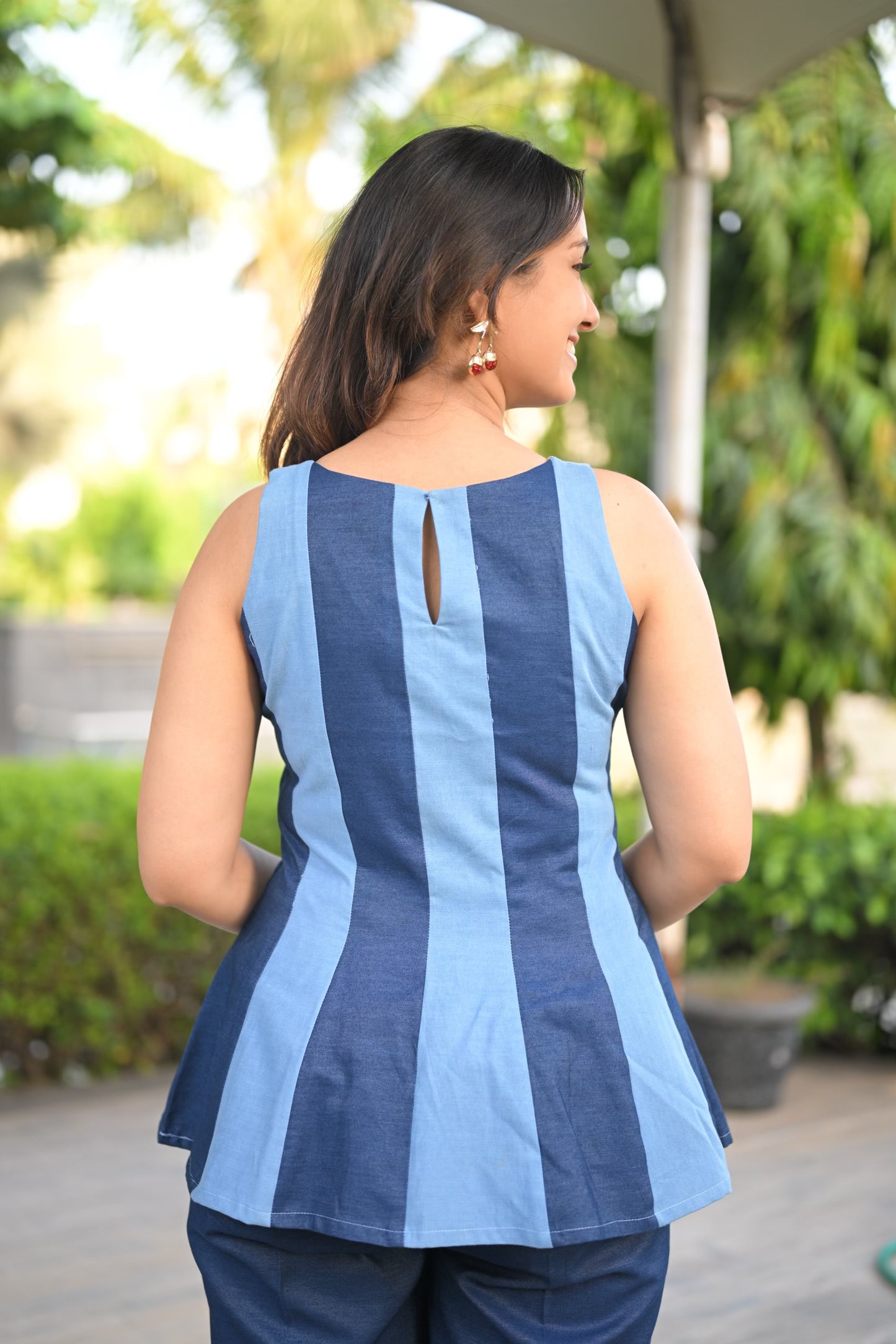 Pernia Dual Denim Top