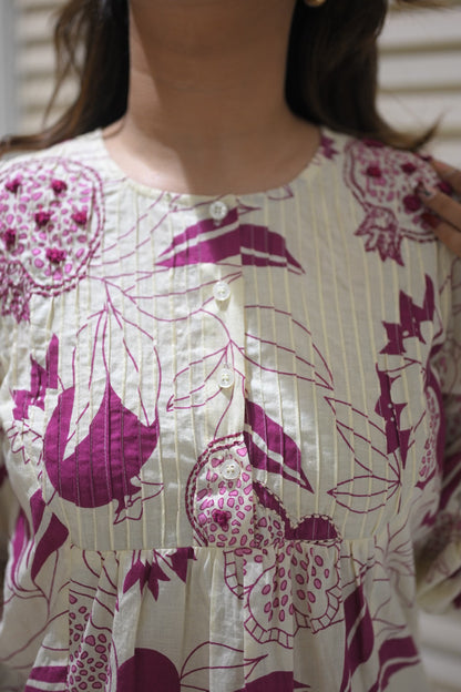 Pia Pomegranate Blouse