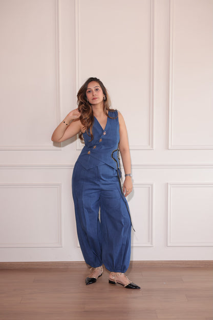 Celestial Denim Balloon Pants