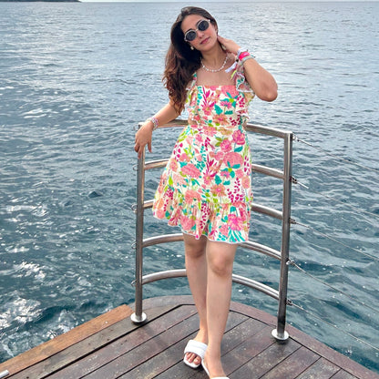 FLIRTY FLORAL DRESS