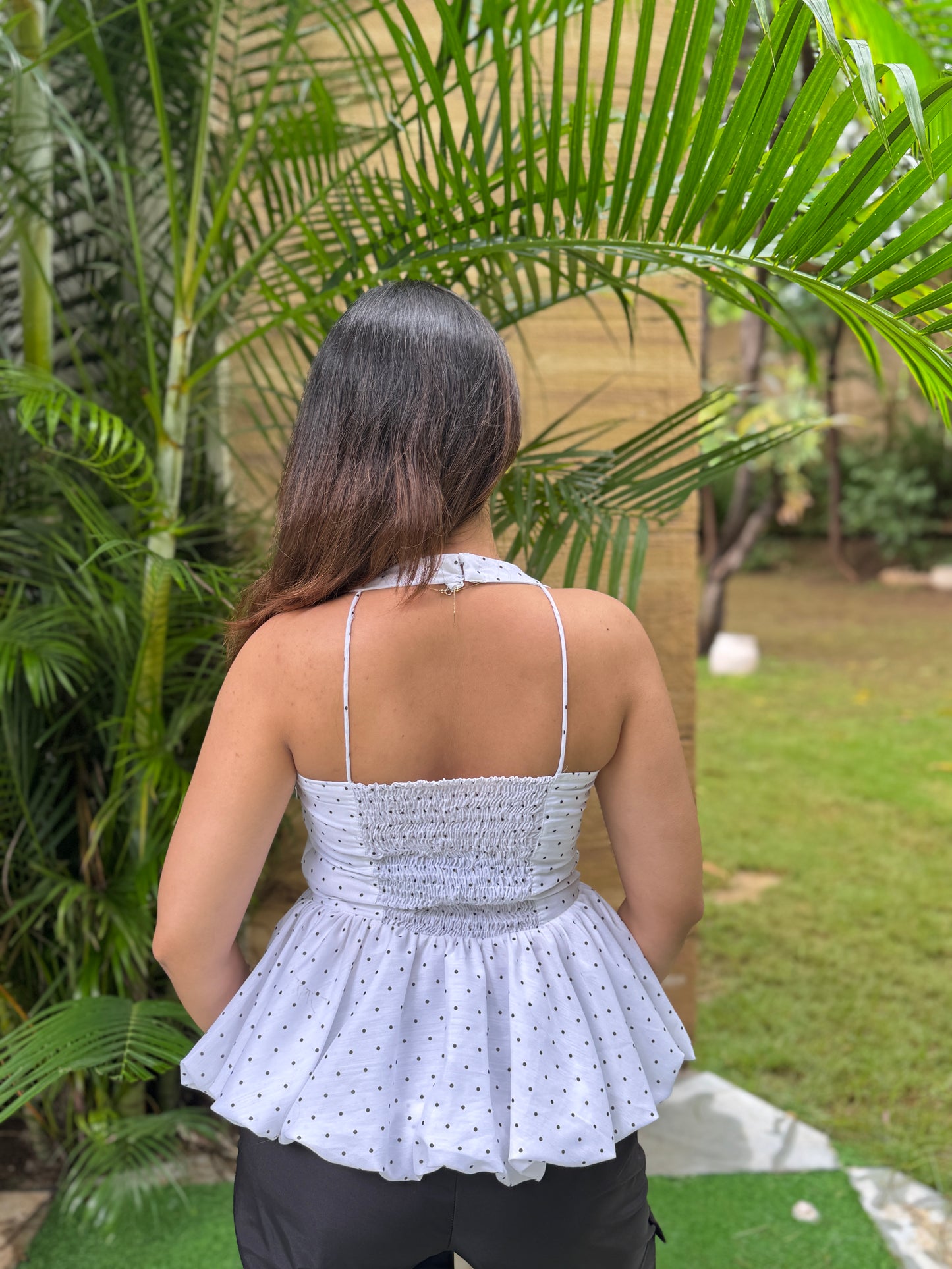 AMBER POLKA TOP