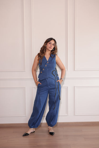 Celestial Denim Balloon Pants