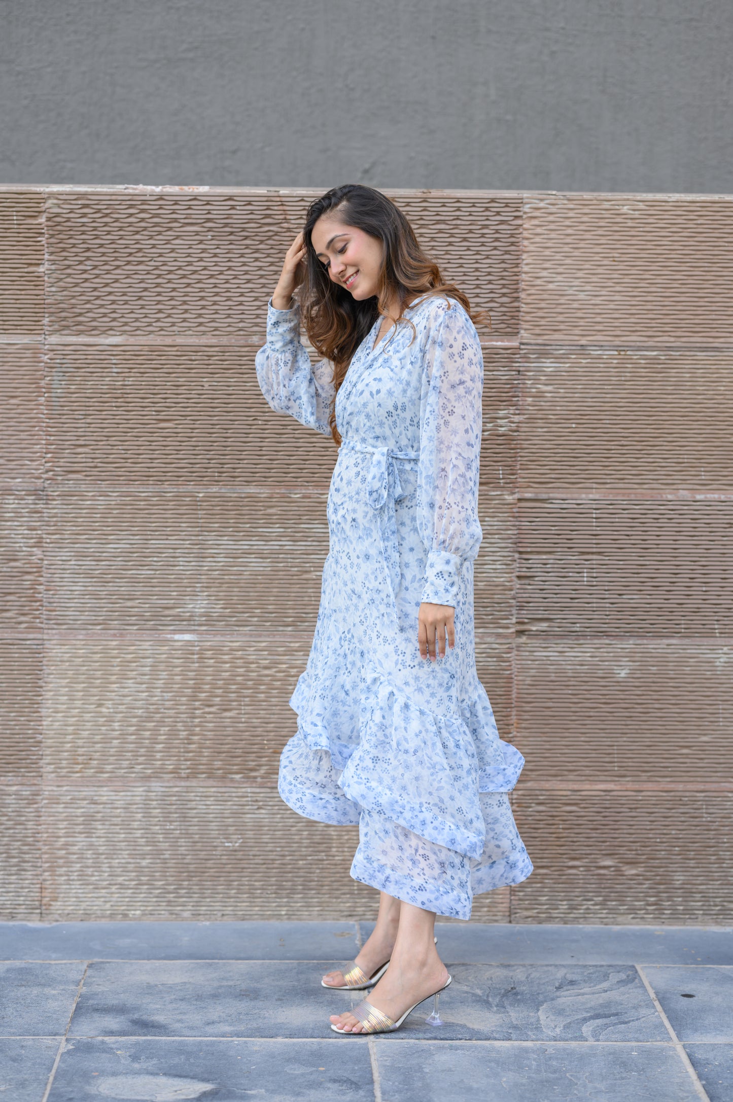 Wrap Midi Dress - S-M