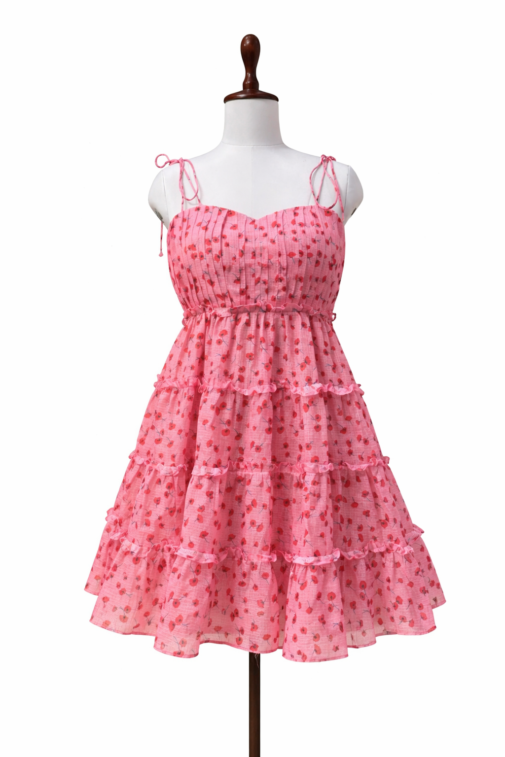 Cherry Blossom Tiered Dress - XS
