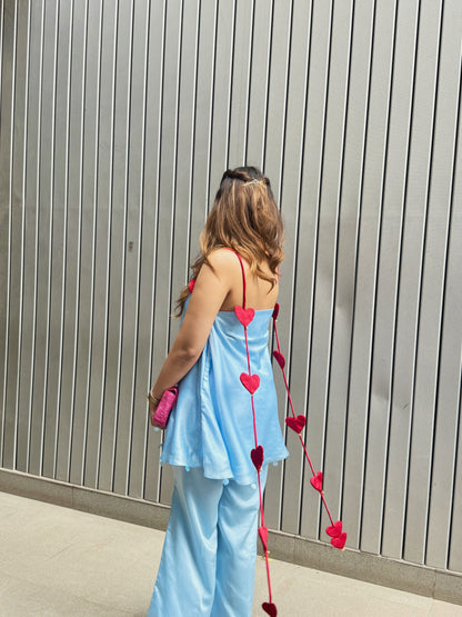 DILBAR SATIN HEART SET